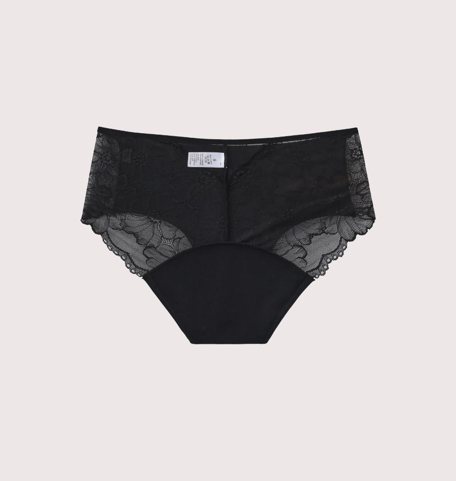 Floral Lace Brief – 100% Leakproof